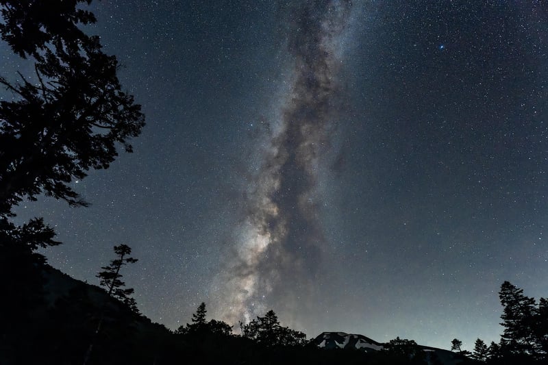 Cityscape under the stars